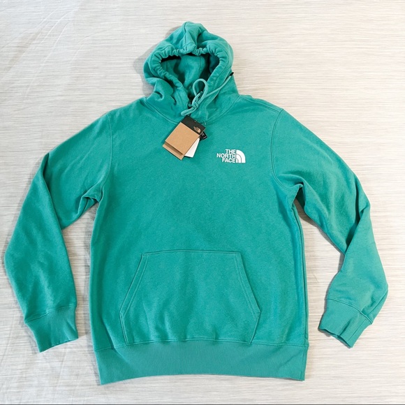 The North Face Green Recycled Box NSE Hoodie Porcelain Green - Picture 4 of 14